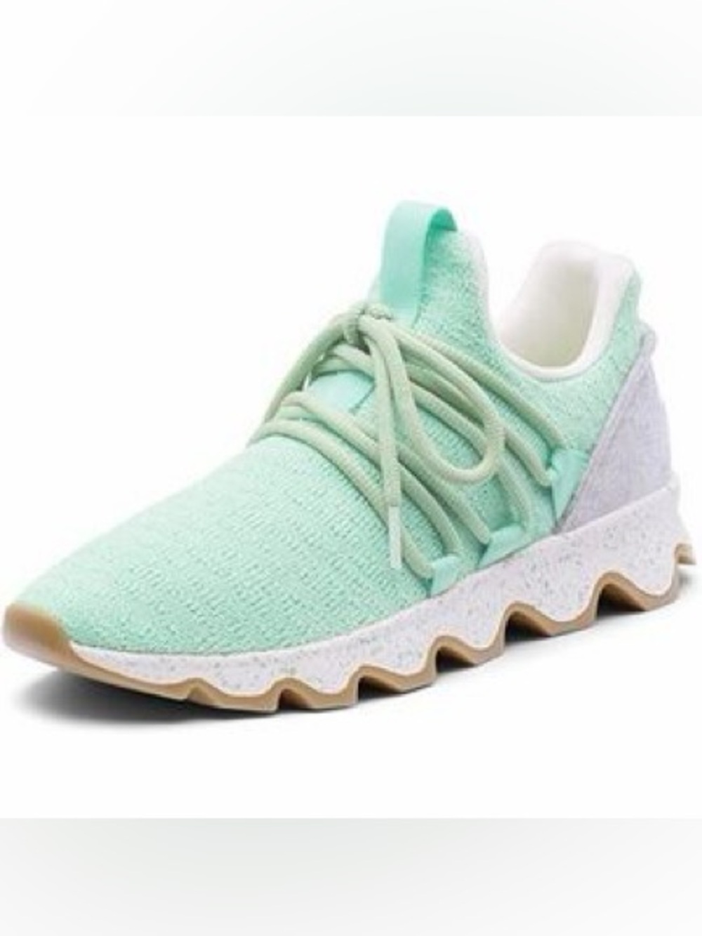 Sorel Kinetic‎ Lace Sneakers in Mint Green.